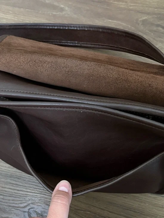 Coach Patricia Legacy Flap Mahogany Brown Leather Crossbody Saddle‎ Bag 9951 Y2K - Picture 8 of 11